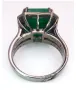 Дамски пръстен с 9ct.Emerald и 0,90ct.diamond's, снимка 8