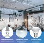  Електрически LED крушки 15W G95 LED Edison Globe E27 студено бяло 6000K, снимка 5