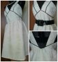 Нова рокля в бяло и екрю, с лек блясък ПРОМОЦИЯ 🍀👗XS,S🍀👗 арт.422