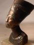 Стара египетска статуетка на Нефертити-бронз и оникс-2, снимка 7