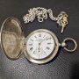 Царски сребърен джобен часовник Зенит Георг Фаврь произведен за Русия , снимка 1 - Антикварни и старинни предмети - 44068950