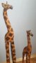 Дървени африкански фигури на жирафи, снимка 8
