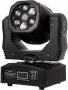 Преносими LED сценични светлини с движеща се глава и управление (6x12W + лазер), снимка 4