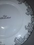 Порцеланово плато със сребърни  орнаменти , снимка 3
