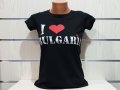 Страхотна нова дамска тениска с трансферен печат Аз обичам България, снимка 5