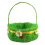 Великденска декорация, Кошница от изкуствена трева, 15x7см, снимка 1 - Изкуствени цветя - 40083801
