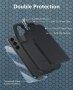 FNTCASE Двуслоен противоударен калъф  за Samsung Galaxy S23 FE, черен, снимка 5