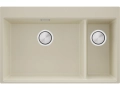 Бежав кухненска гранитна мивка Осло 80 Duo Top 780x500 мм, снимка 1