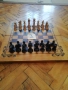 Стари шах и табла в дървени фурнирани кутии ръчно изработени през 50-те години. , снимка 12