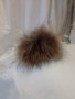 Прошарен Помпон Естествен косъм за шапка, снимка 2