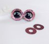 3D 20мм блестящи очички за амигуруми, плетени играчки, снимка 7