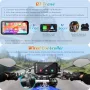 Нов Безжичен CarPlay и GPS за Мотоциклети, Водоустойчив 6.3" Дисплей, снимка 3