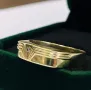 Пръстен жълто злато и брилянт Unisex, снимка 15