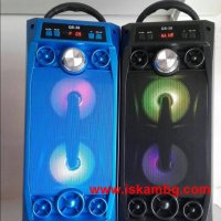 Караоке колона Viva QS-36 с Bluetooth, микрофон и цветомузика, снимка 3 - Bluetooth тонколони - 28397072