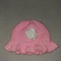 Ръчно плетени бебешки шапки, снимка 2 - Бебешки шапки - 35073308