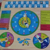 Дървен календар, снимка 1 - Образователни игри - 43427594