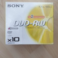 SONY DVD-RW 4.7GB, 120min,1-2x презаписваеми, снимка 1 - DVD филми - 34872762