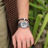 Нов Метален Мъжки Часовник с Гривна в комплект качествени аксесоари аксесоар , снимка 4 - Мъжки - 39160598