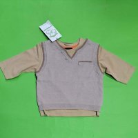 Английска детска блуза с елек , снимка 1 - Бебешки блузки - 39634613