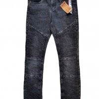 Дънки Y.F.K в сиво- черен цвят , снимка 1 - Детски панталони и дънки - 37596799