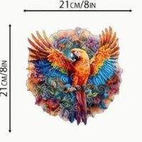 Дървен пъзел ”Тропически папагал”, снимка 1 - Игри и пъзели - 43450838