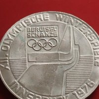 Сребърна монета 100 шилинга 1976г. Австрия XII Зимни олимпийски игри Инсбрук 41418, снимка 13 - Нумизматика и бонистика - 43567931