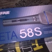 shure beta sm58s-profi microphone-внос швеицария, снимка 1 - Микрофони - 27576025