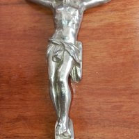Посребрен старинен Исус, снимка 6 - Икони - 43541925