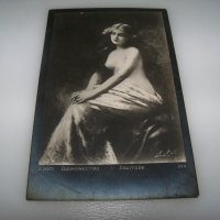 Стара еротична картичка около 1920г., снимка 3 - Филателия - 40844469