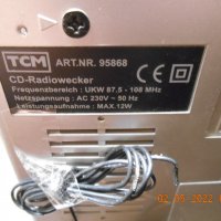 TCM 95868 CD radio clock alarm, снимка 12 - Други - 36665995