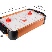 Настолна игра, маса въздушен хокей Air hockey 51x31x10cm, снимка 6 - Игри и пъзели - 43164621