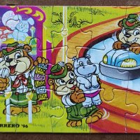 2 пъзела puzzles Ferrero 1996 от шоколадови яйца в рамка, снимка 3 - Колекции - 39951509
