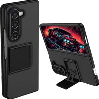 Защитен калъф със стойка за телефон Samsung Galaxy Z Fold5 LT, черен, снимка 1 - Калъфи, кейсове - 43036623