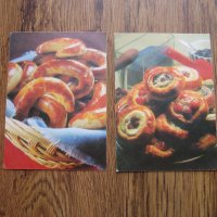 Рецепти върху картички за сладкиши от 80-те години, снимка 2 - Колекции - 32333855