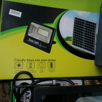 Соларен LED ЛЕД прожектор, панел, дистанционно, външен монтаж 100W 200W 400W 600W, снимка 5 - Соларни лампи - 38145970