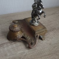 Стара френска малка мастилница, снимка 3 - Антикварни и старинни предмети - 43131592