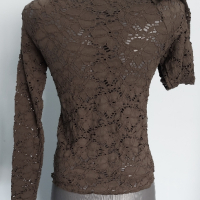 Маркова еластична блуза от дантела "Estelle" / голям размер , снимка 5 - Блузи с дълъг ръкав и пуловери - 44872602