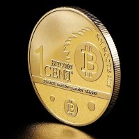 1 Биткойн цент Орел / 1 Bitcoin cent Eagle - Gold, снимка 4 - Нумизматика и бонистика - 38044738