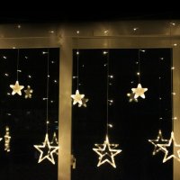 Коледни лампички звезди LED светлини 168 диода, снимка 3 - Други стоки за дома - 27080173