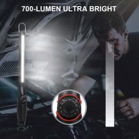 Акумулаторна LED магнитна лампа за работа къмпинг автосервиз COB, снимка 7 - Къмпинг осветление - 27852111