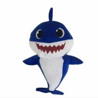 Играчка Baby Shark, Акула, Синя, Плюшена, 37 см., снимка 1 - Плюшени играчки - 40087117