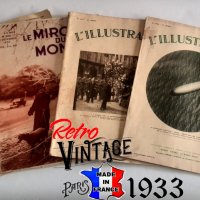 4 бр Стари Френски списания от 1933г, снимка 1 - Колекции - 36584647