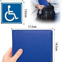 Нов Син Калъф за Инвалиден Знак с Холограмен Достъп, 5 Стикера за кола, снимка 2 - Други - 43646417