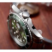 Мъжки часовник Reginald Silver Green сребристо-зелен неръждаема стомана нов luxury , снимка 10 - Мъжки - 37005727