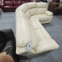 Кремав кожен ъглов диван "Moreno" - естествена кожа, снимка 7 - Дивани и мека мебел - 39711725