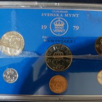 Швеция 1979 - Комплектен сет - 6 монети, снимка 1 - Нумизматика и бонистика - 37791590