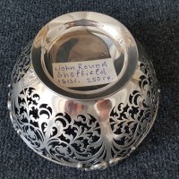 Сребърна ажурна сребро купа чаша тас Стара Англия 1913г Шефилд, снимка 10 - Антикварни и старинни предмети - 37943716