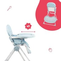 Детски стол за хранене Ultra Compact Badabulle * Безплатна доставка , снимка 4 - Столчета за хранене - 43986704