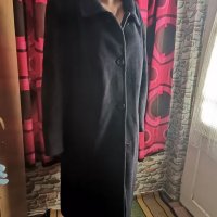 Голямо дамско дълго черно палто , снимка 4 - Палта, манта - 39591958