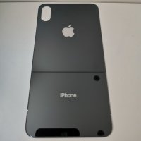 Заден капак, панел стъкло за iPhone XS Max / Черен, снимка 1 - Резервни части за телефони - 37761430